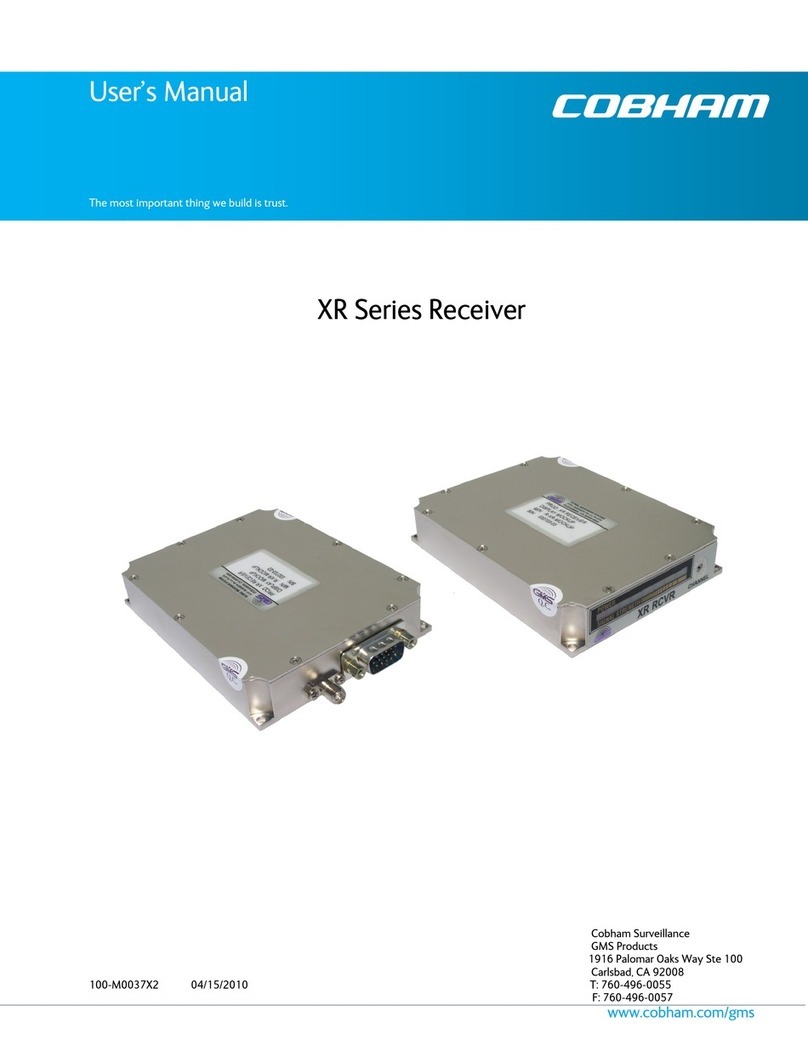 COBHAM XR Series user manual
