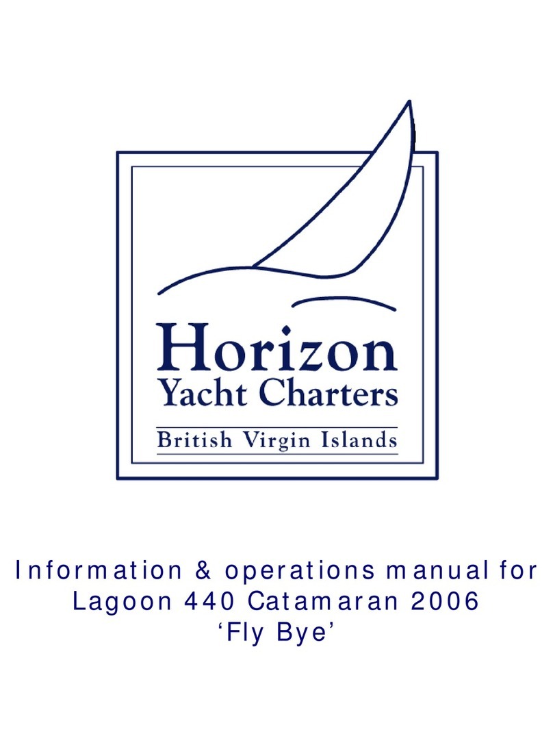 Horizon Yacht Charters Lagoon 440 'Fly Bye' 2006 Information and operating instructions