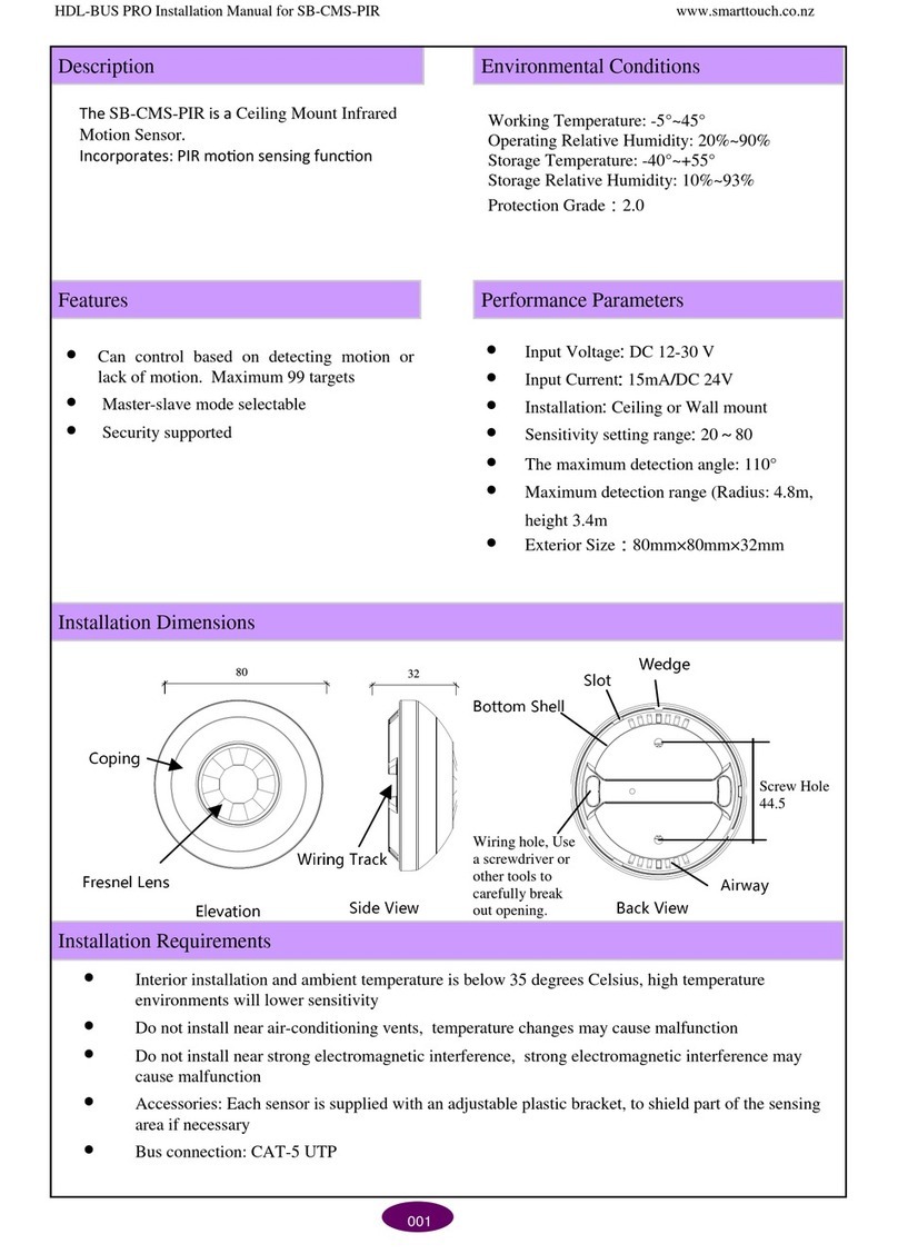 HDL SB-CMS-PIR installation manual