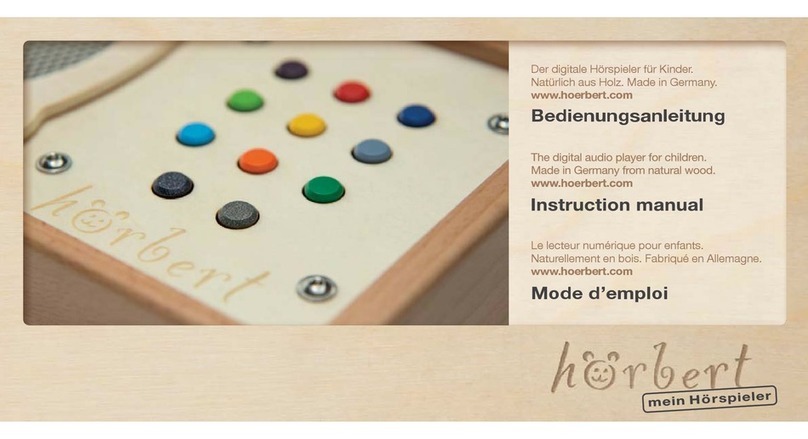 Hoerbert The digital audio player for children User manual