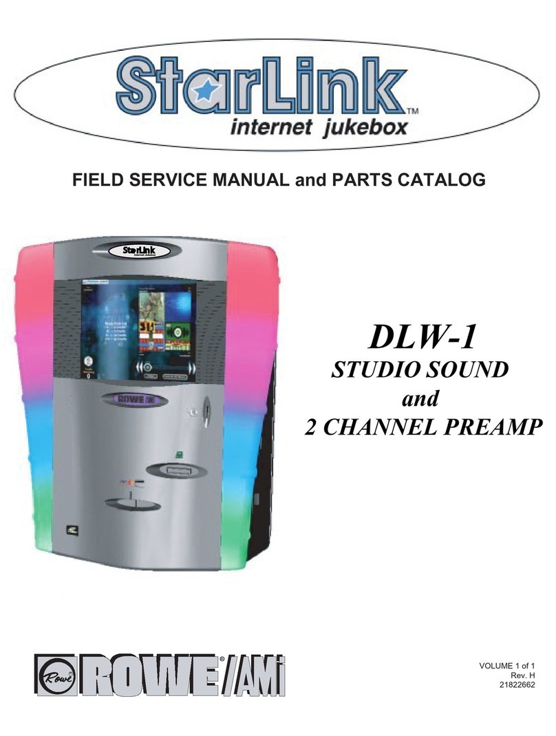 Rowe StarLink DLW-1 Field service manual and parts catalog