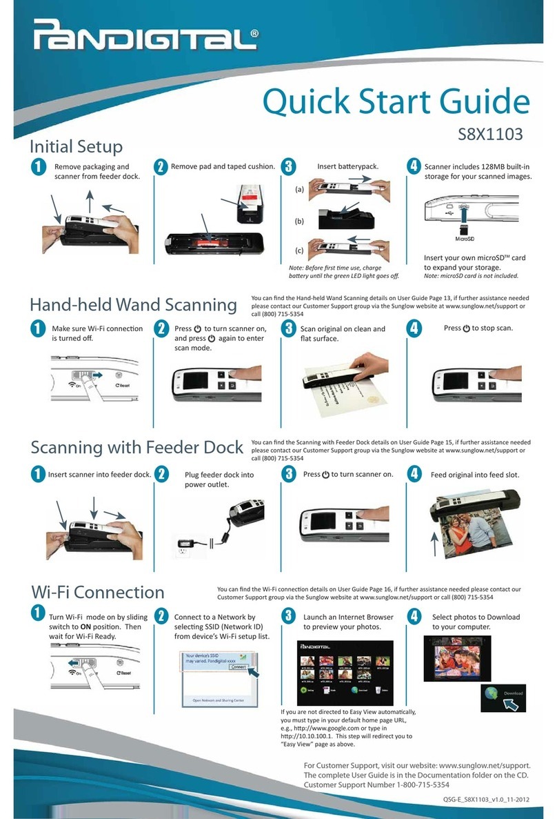Pandigital S8X1103 quick start guide