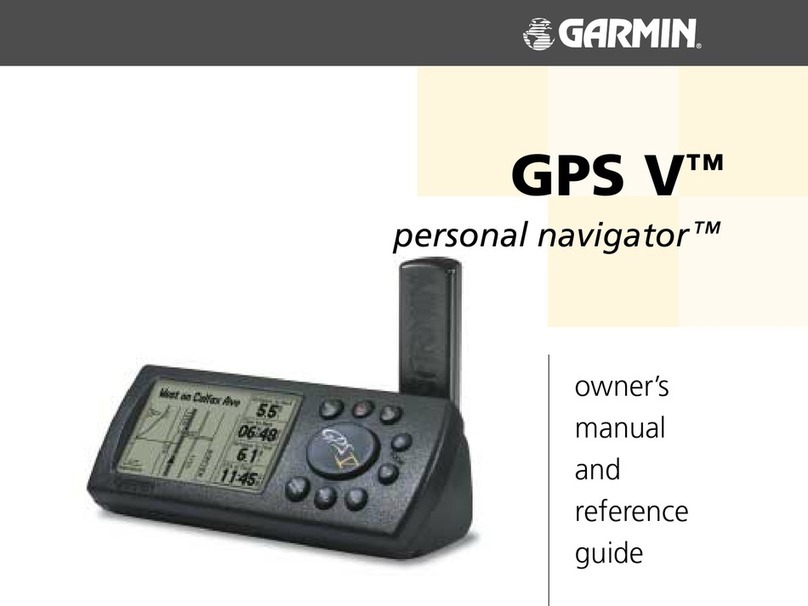Garmin GPS V Personal Navigator User manual