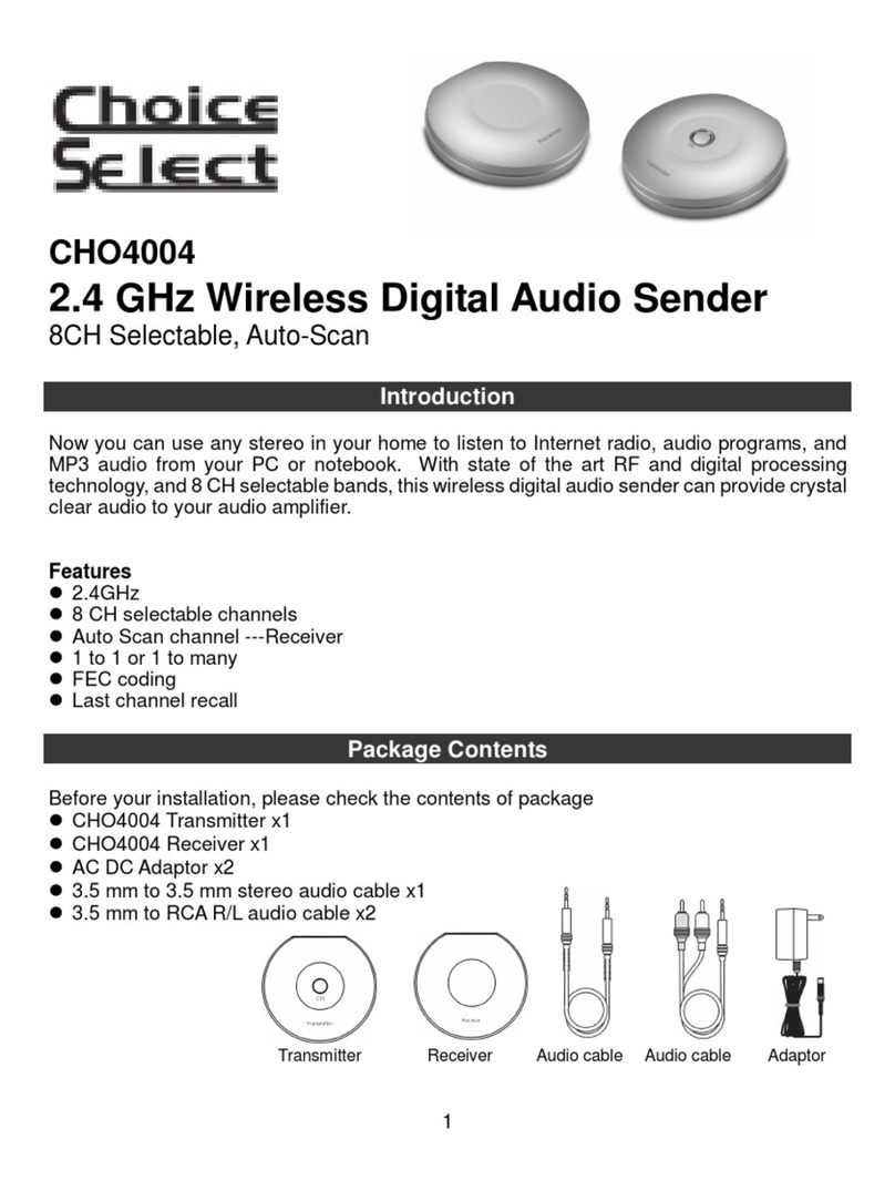 Choice Select CHO4004 manual