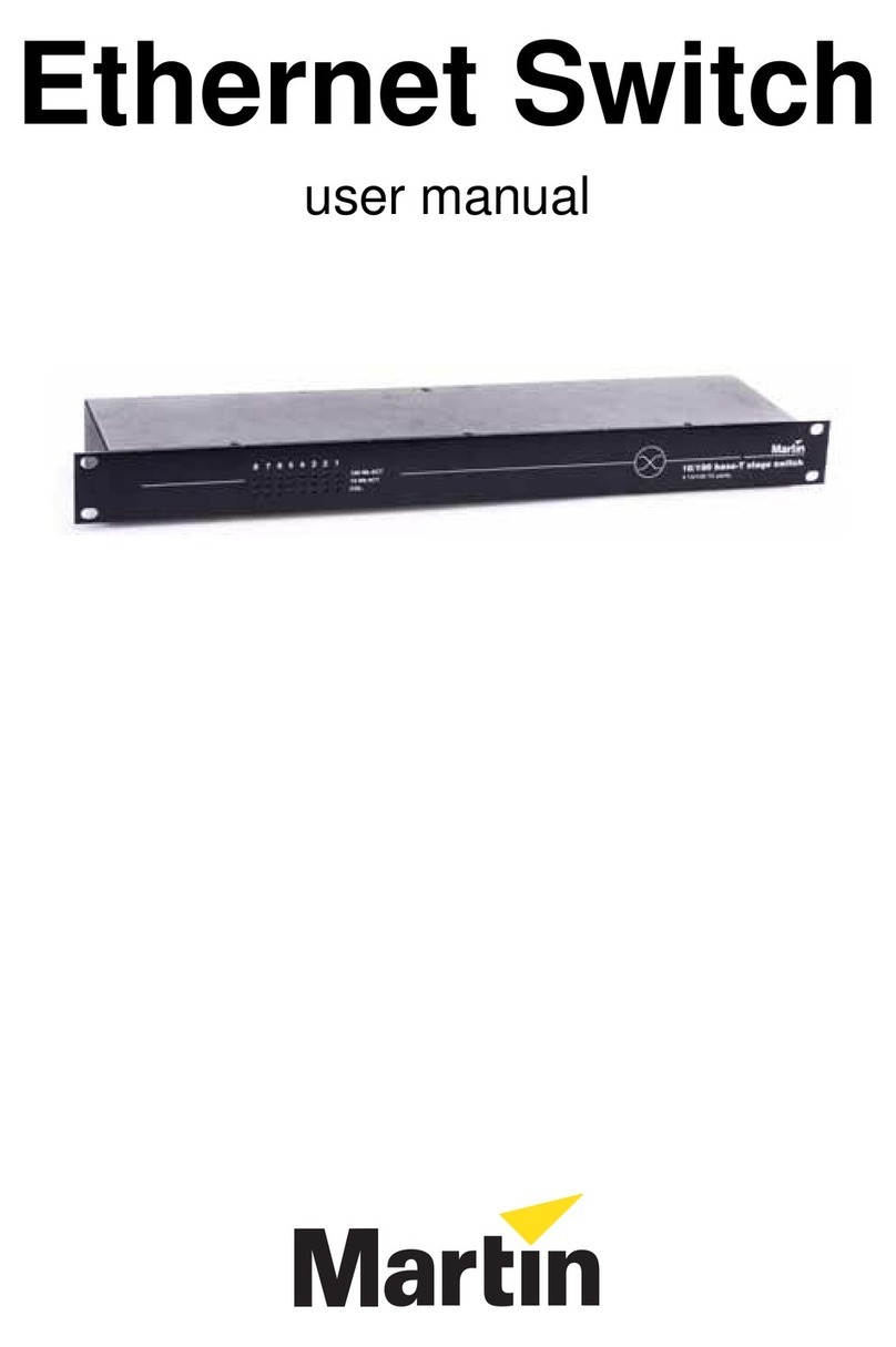 Martin Ethernet switch User manual