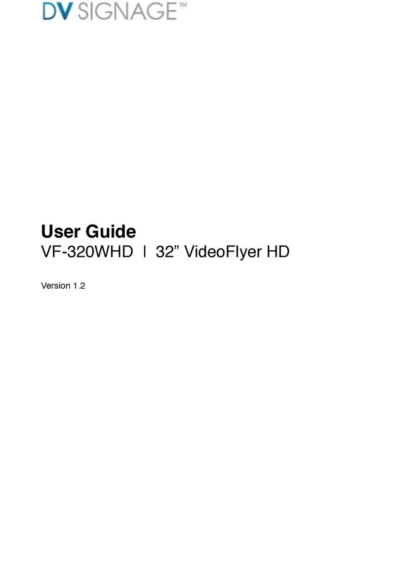 DV Signage VF-320WHD User manual