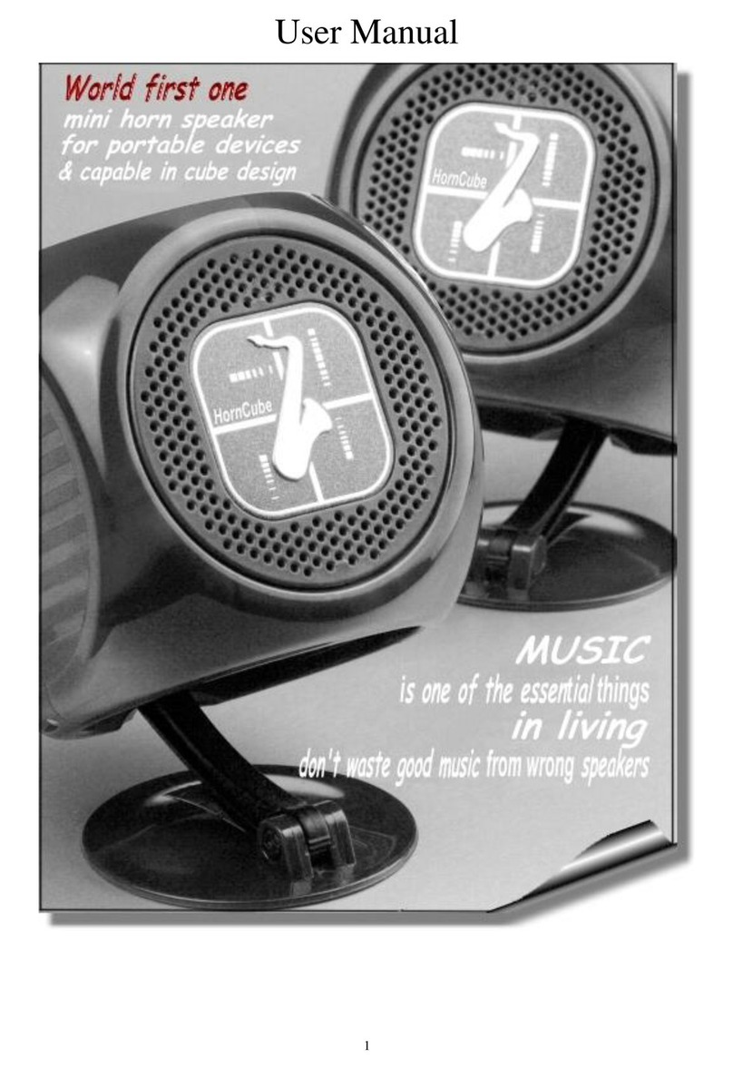 HornCube Mini horn speaker user manual