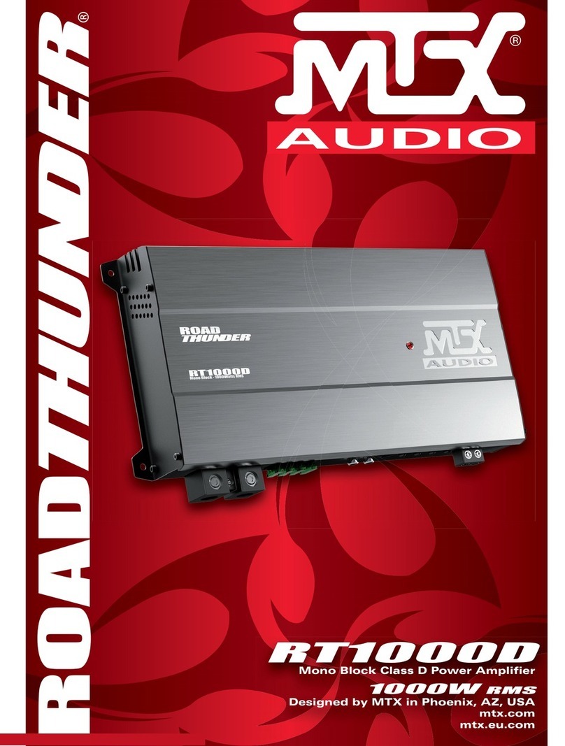 MTX RoadThunder RT1000D User manual MTX RoadThunder RT1000D User manual