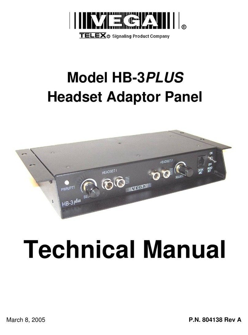 Vega Telex HB-3PLUS Technical manual