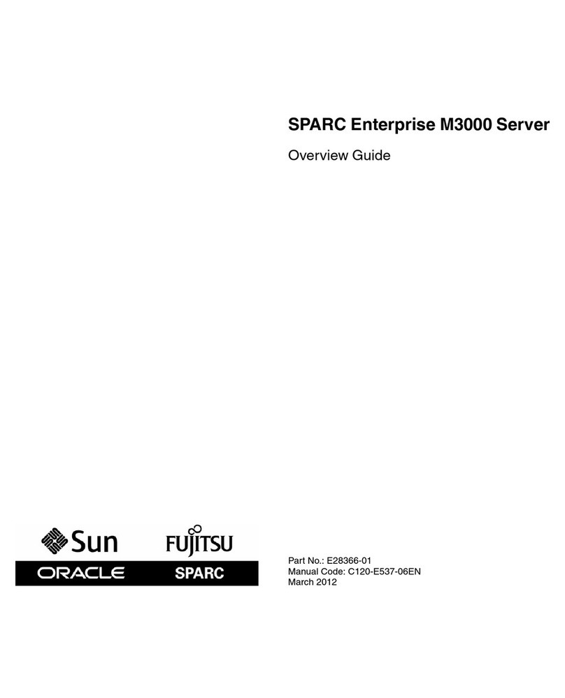 Fujitsu SPARC Enterprise M3000 Overview guide
