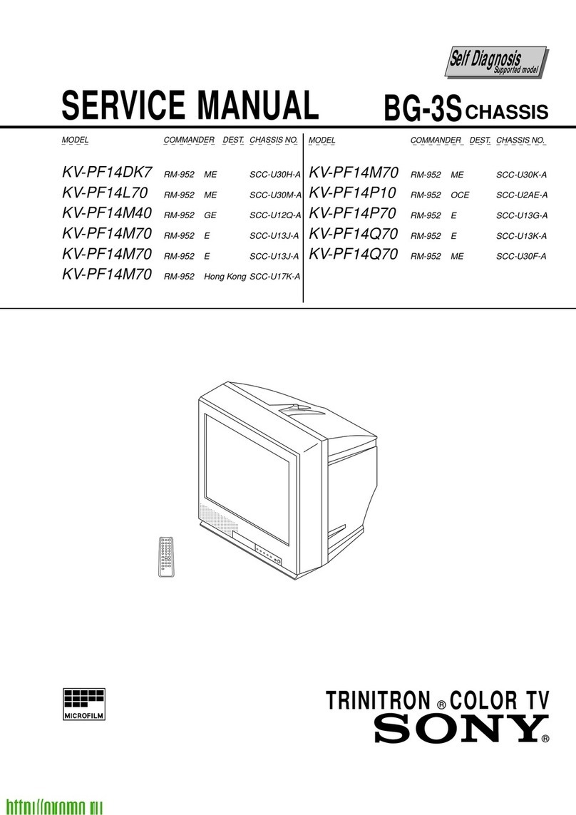 Sony Trinitron KV-PF14DK7 Service manual
