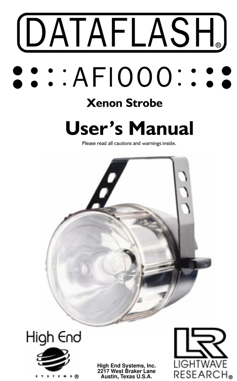 High End Systems Data Flash AF 1000 User manual