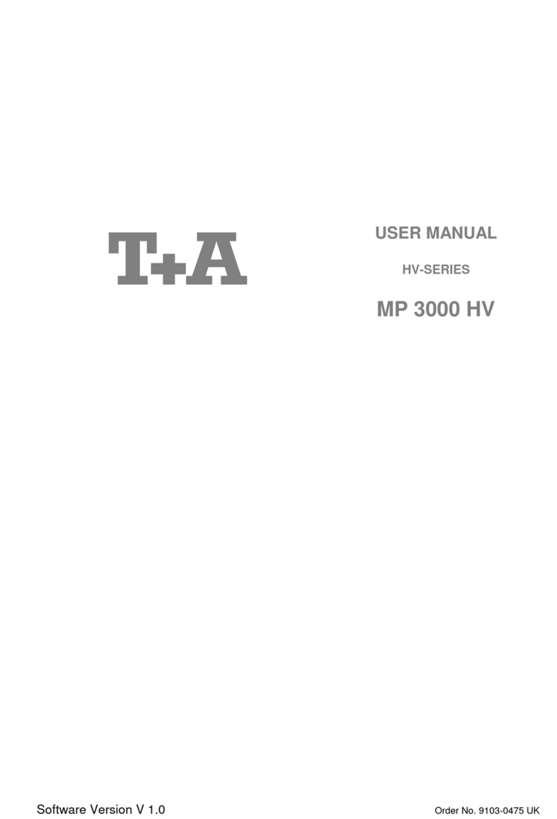 T+A MP 3000 HV User manual