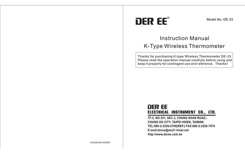 DER EE DE-33 User manual