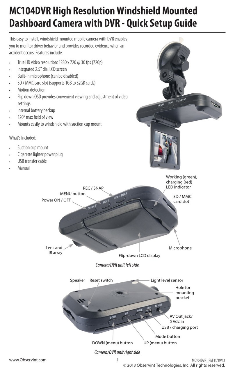 Observint MC104DVR Quick setup guide