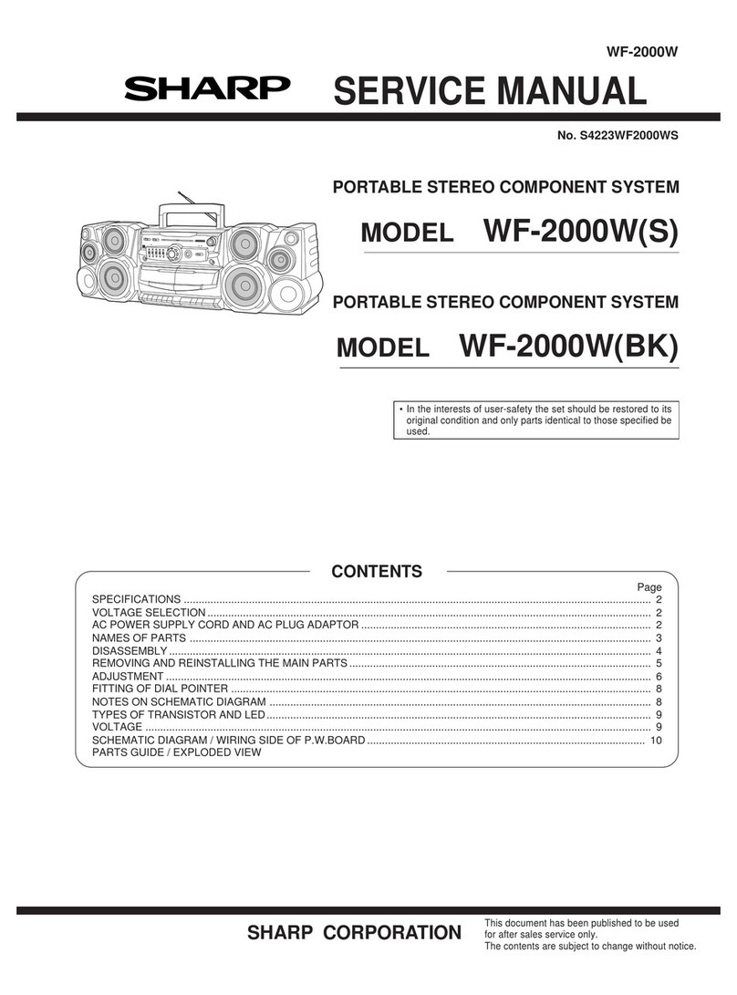 Sharp WF-2000W User manual Sharp WF-2000W User manual