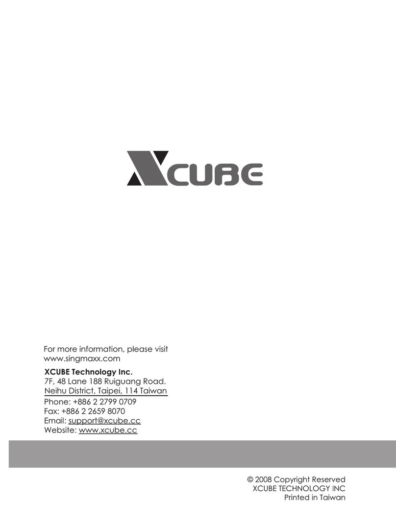Xcube SingMaxx 520 user manual