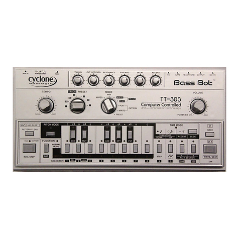 Cyclone Analogic Bass Bot Operation manual