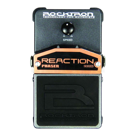 Rocktron Reaction Phaser User manual Rocktron Reaction Phaser User manual