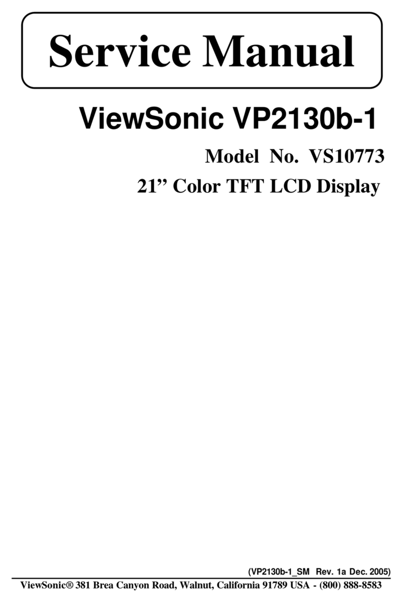 ViewSonic VP2130b-1 VS10773 User manual