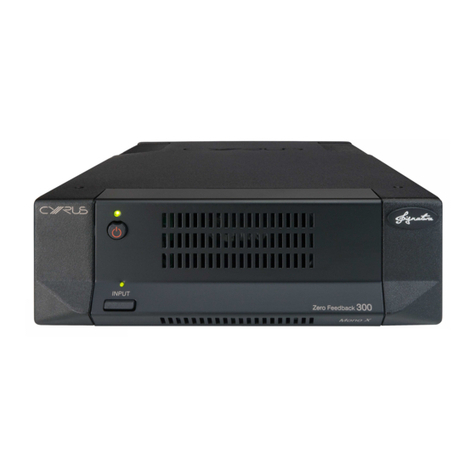 Cyrus Mono X 300 Signature User manual