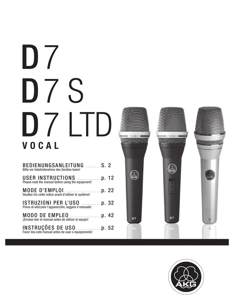 AKG D 7 User manual