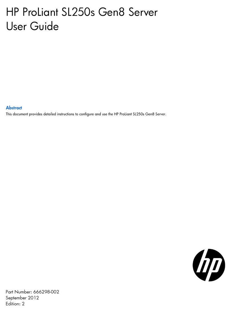 HP ProLiant SL250s Gen8 User manual