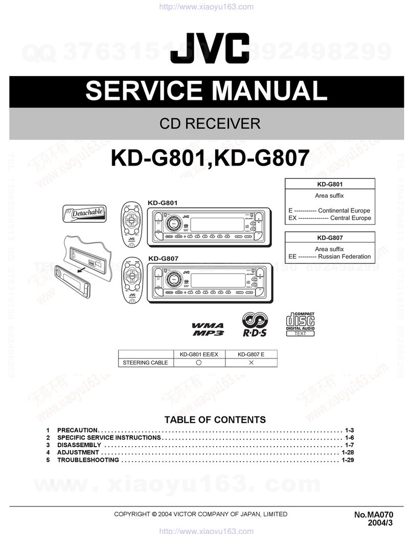 JVC KD-G801 Service manual