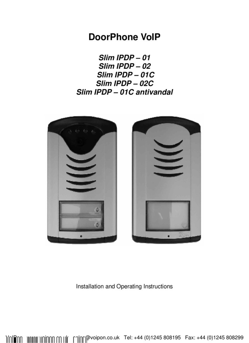 VoIPon Slim IPDP - 01 Installation and operating instructions