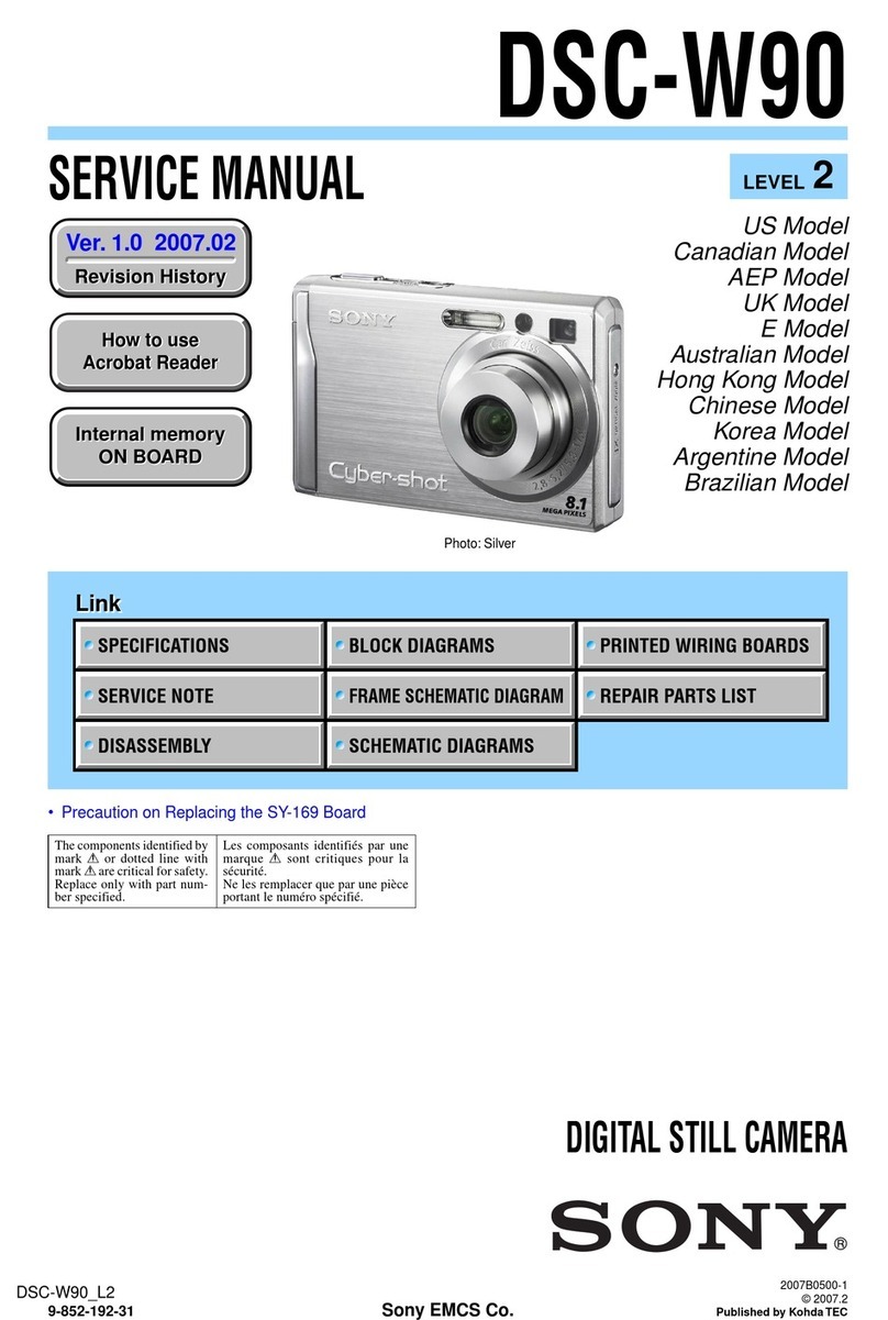 Sony DSCW90 - Cybershot 8.1MP Digital Camera User manual