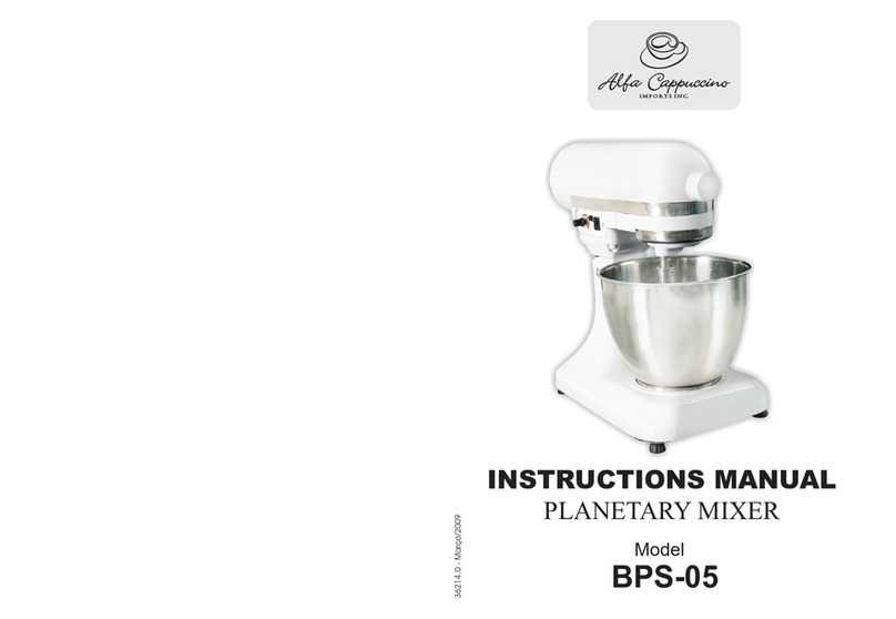 Alfa Cappuccino BPS-05 instruction manual