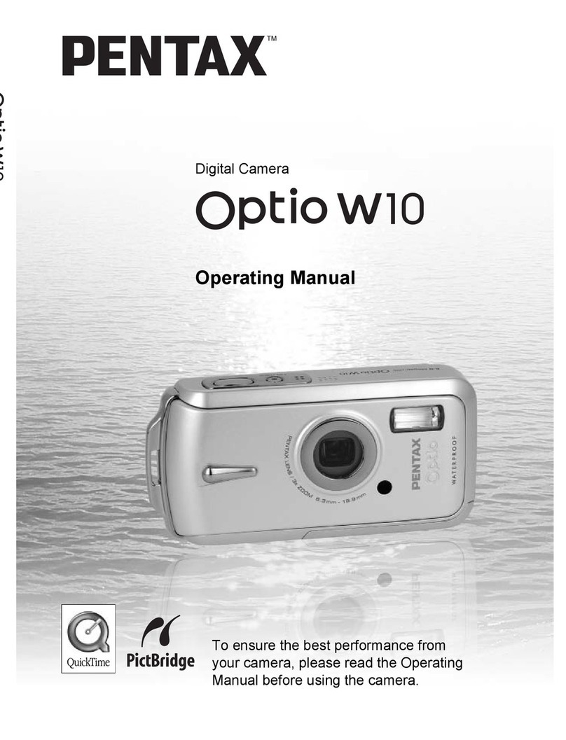 Pentax Optio W10 User manual Pentax Optio W10 User manual
