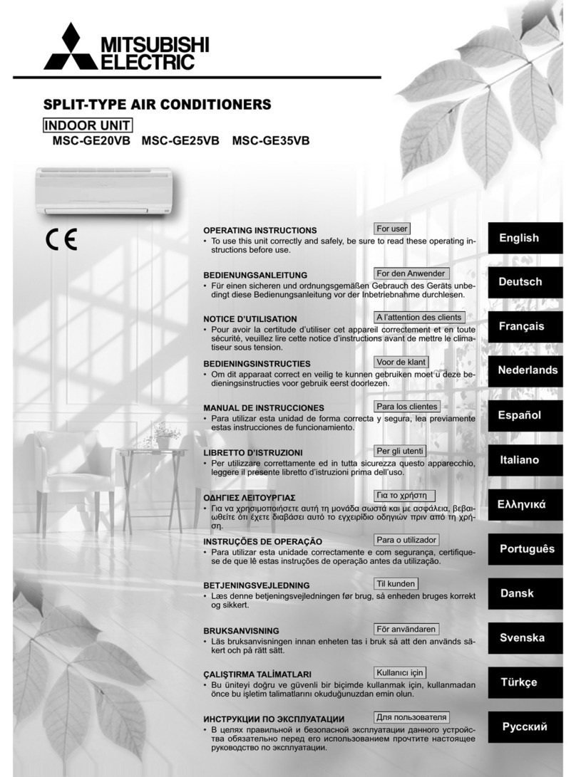 Mitsubishi Electric MSC-GE20VB User manual