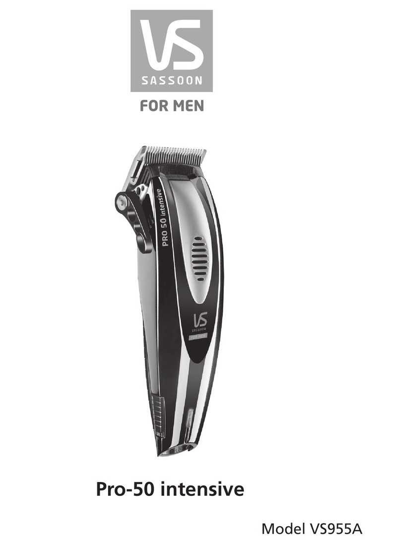VS Sassoon Pro-50 intensive VS955A User manual