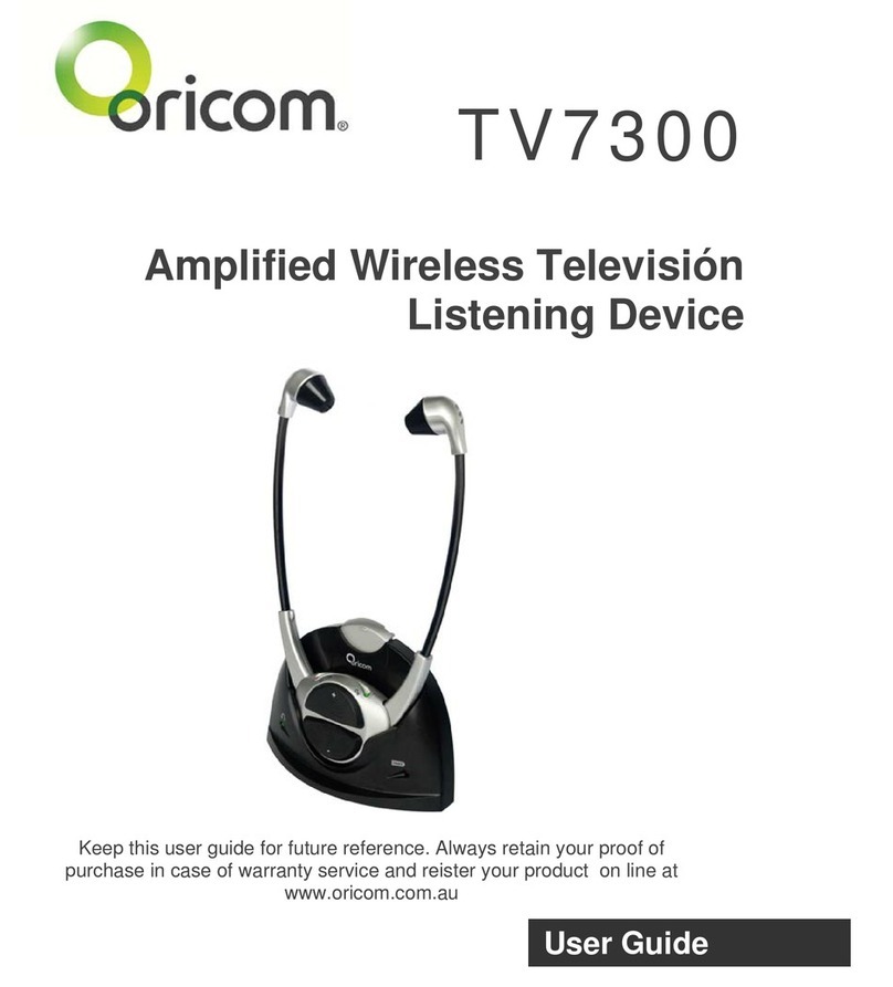 Oricom TV7300 user guide