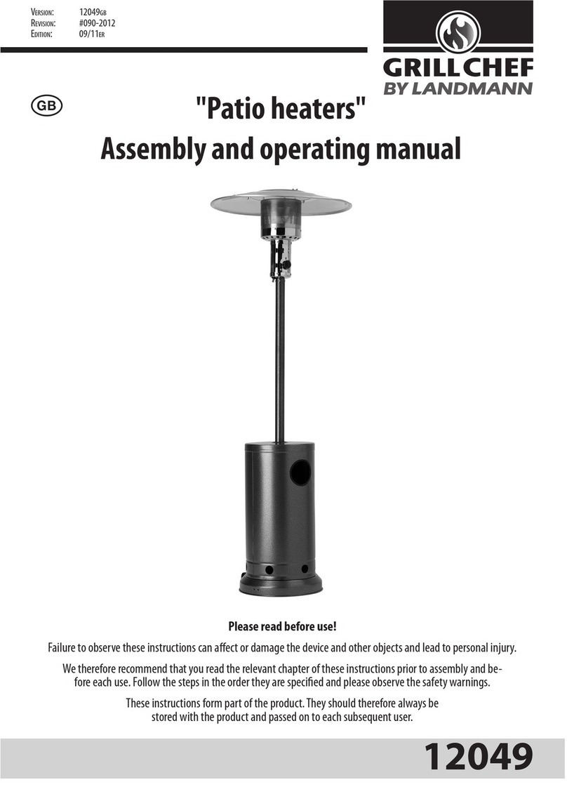 GrillChef 12049 Assembly and operating manual