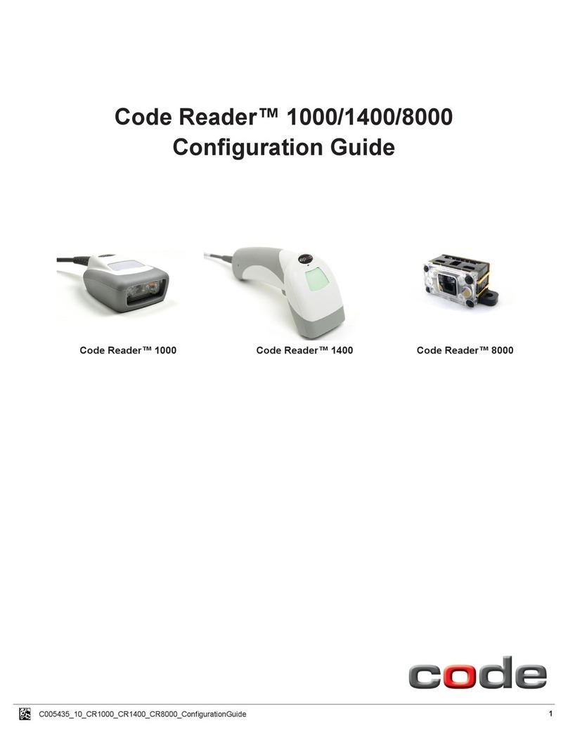 Code Code Reader 1000 User manual