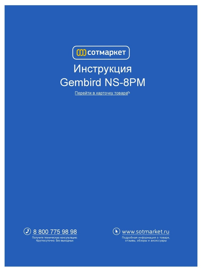 Gembird NS-8PM User manual