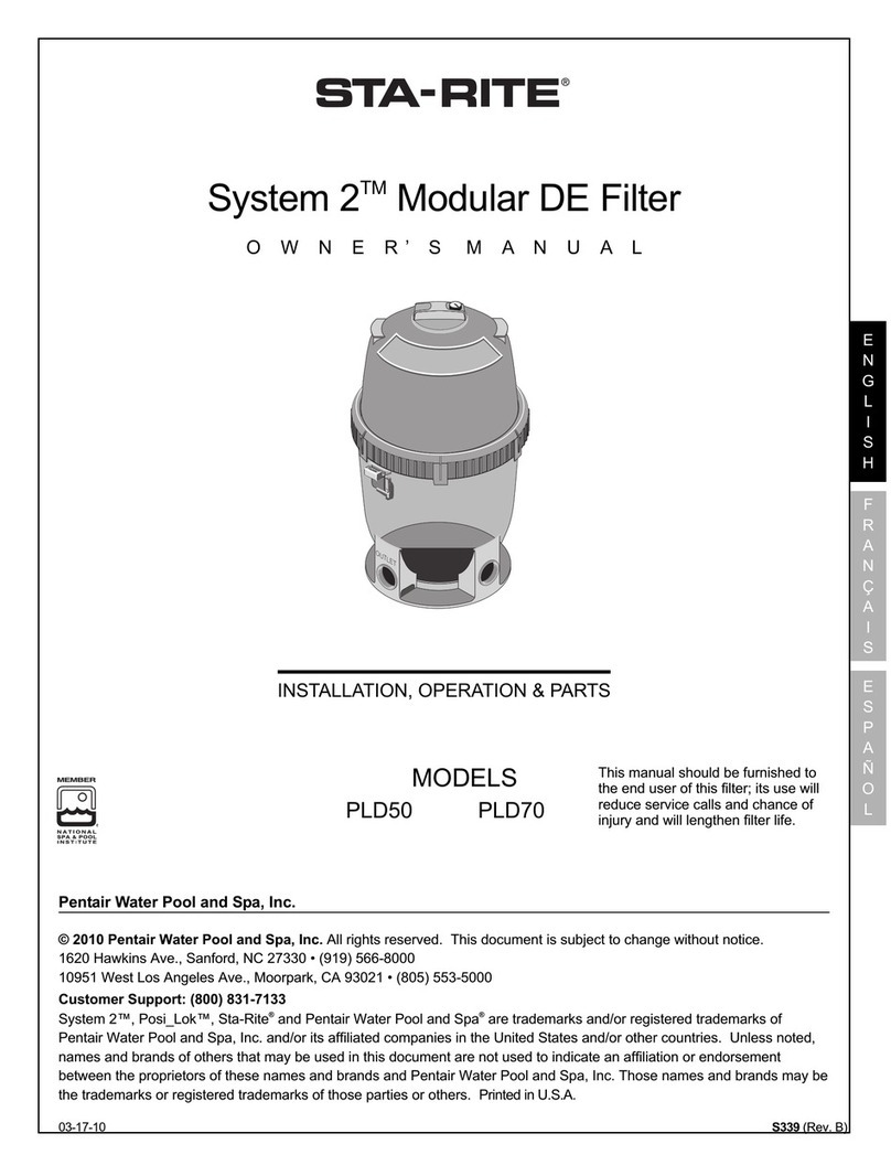 STA-RITE System 2 PLD50 Installation, operation & parts STA-RITE System 2 PLD50 Installation, operation & parts