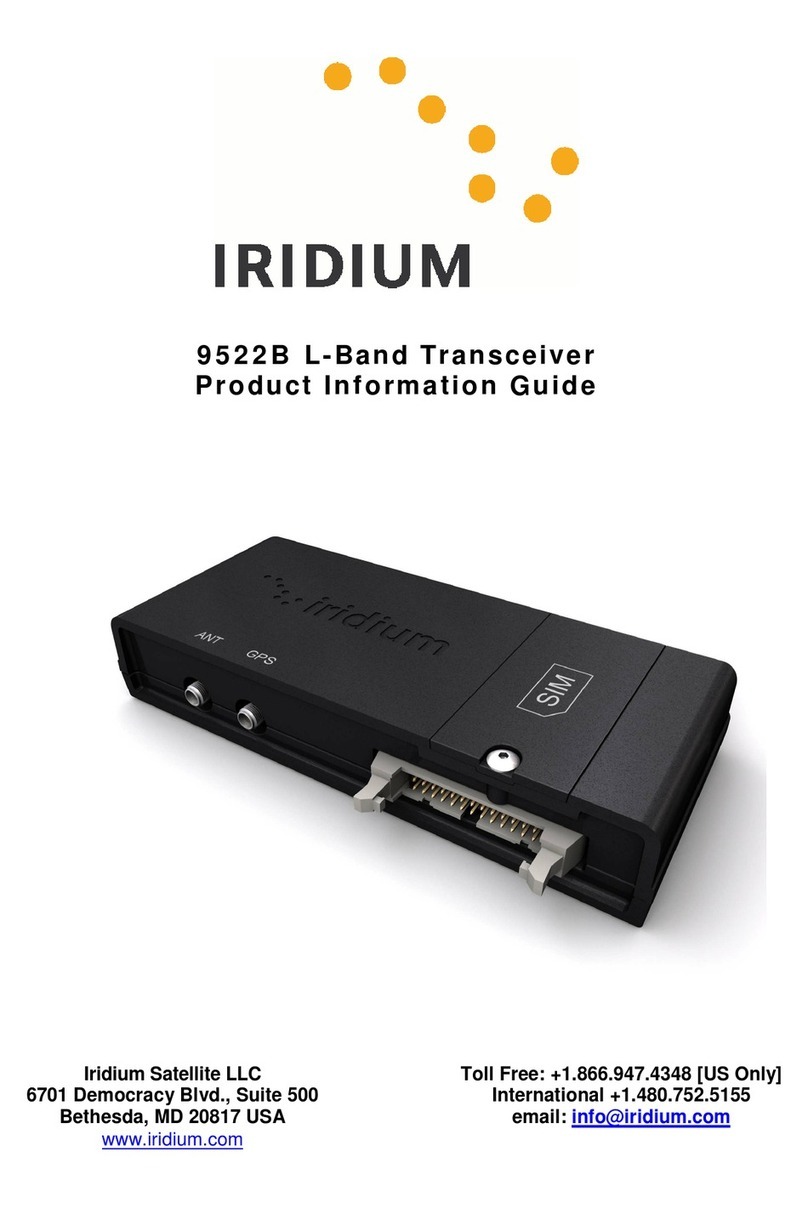 Iridium 9522B Installation and operation manual