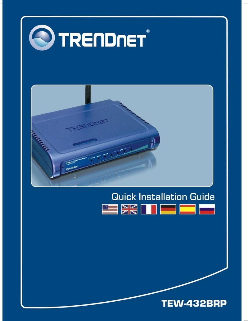 TRENDnet TEW-432BRP - Wireless Router User manual