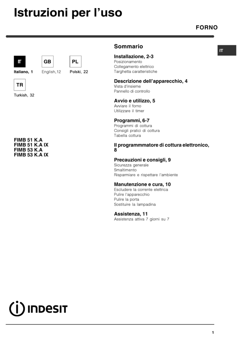 Indesit FIMB 51 K.A IX User manual