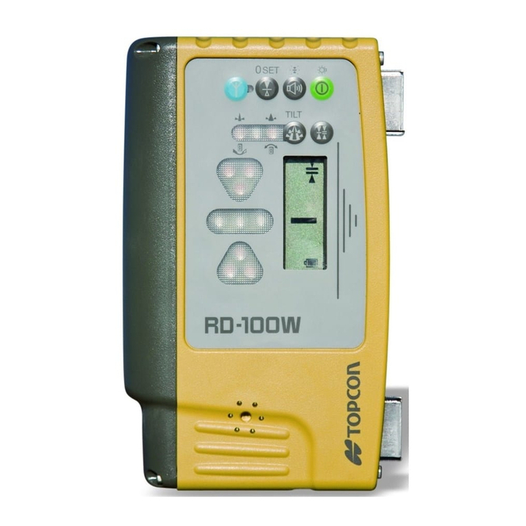 Topcon RD-10W User manual