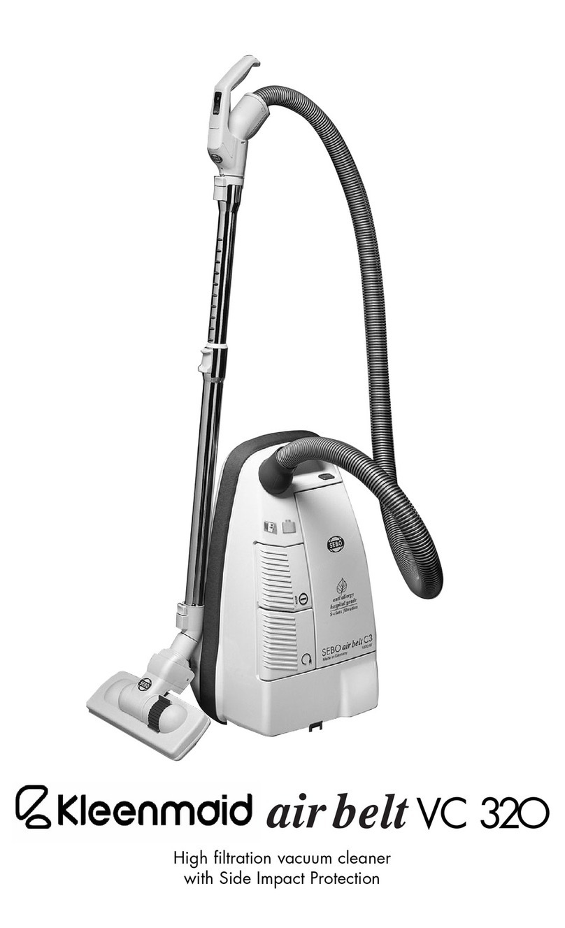 Kleenmaid Air Belt VC32O instruction manual
