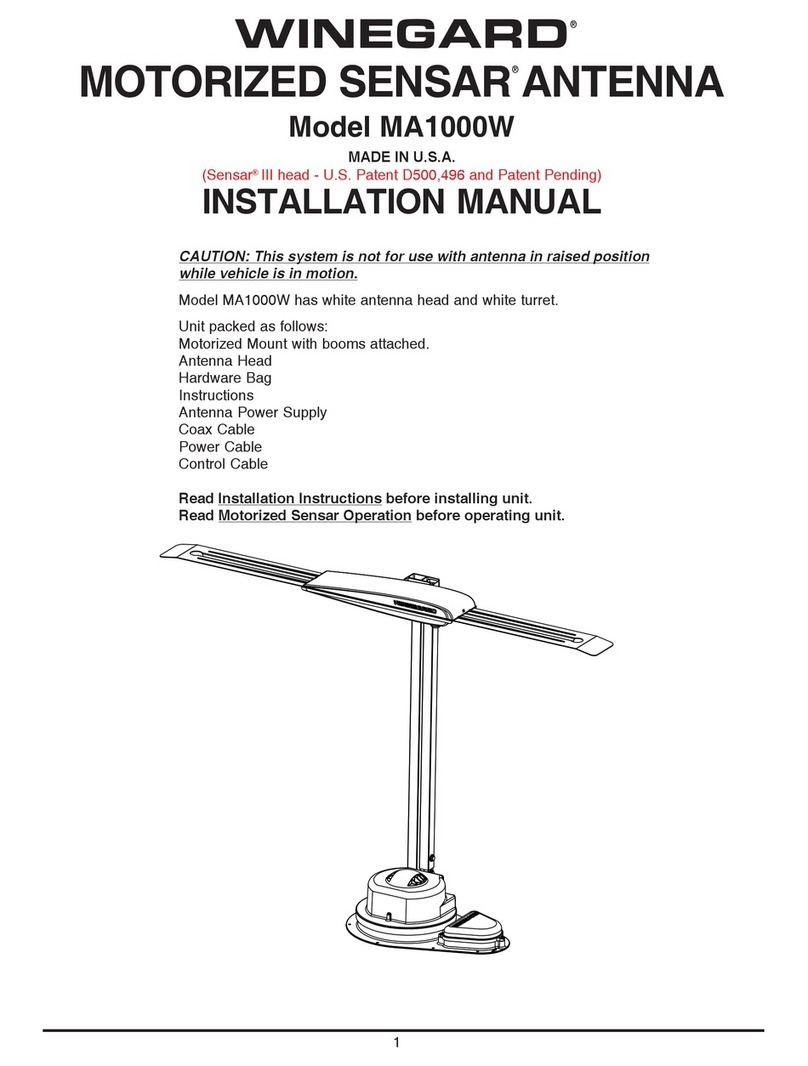 Winegard MA1000W User manual