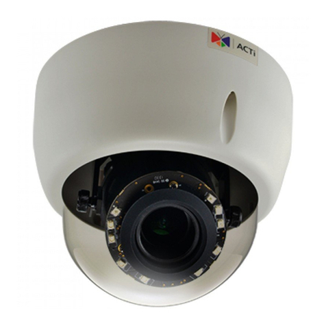 ACTi Indoor Dome Series E610 User manual