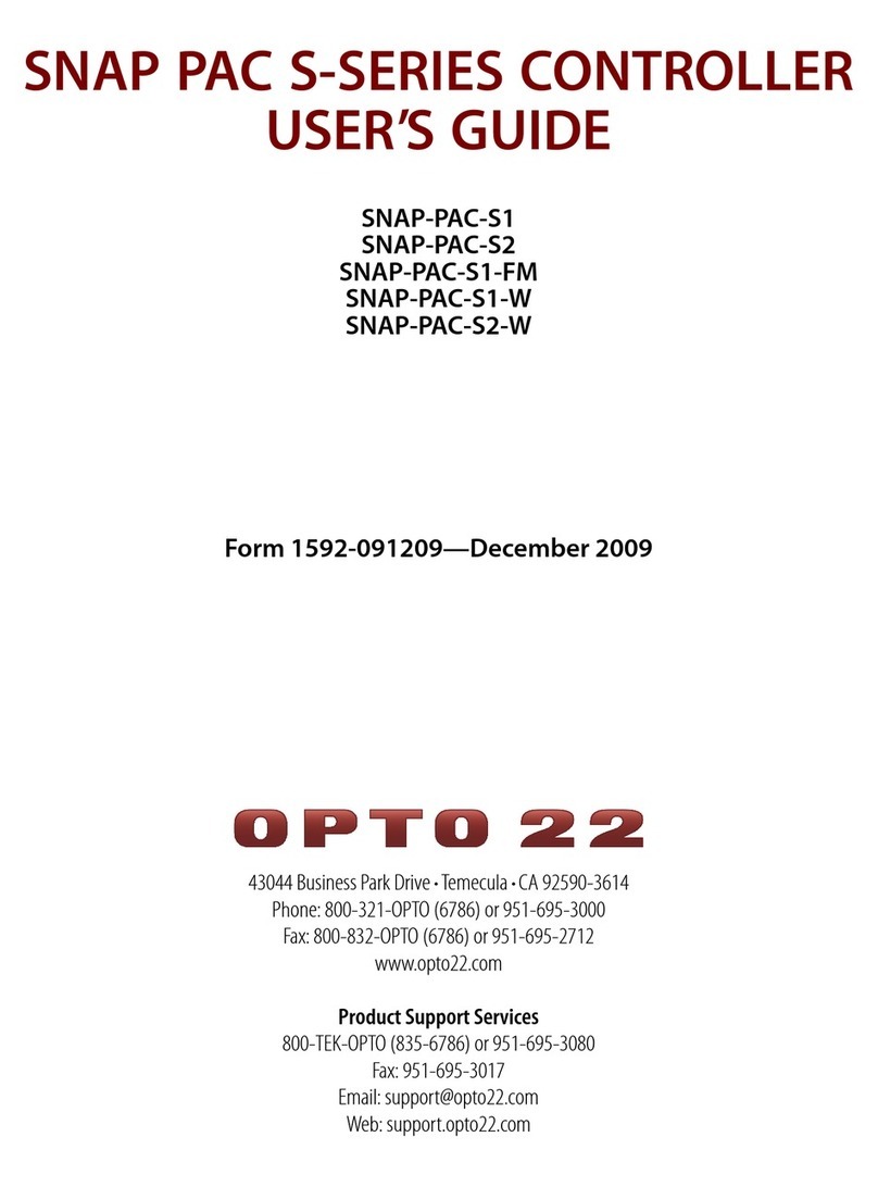 OPTO 22 SNAP-PAC-S1 user guide