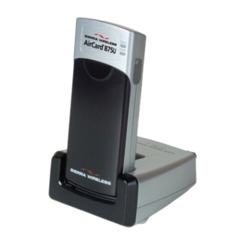 Sierra Wireless AirCard 800 Series User manual Sierra Wireless AirCard 800 Series User manual