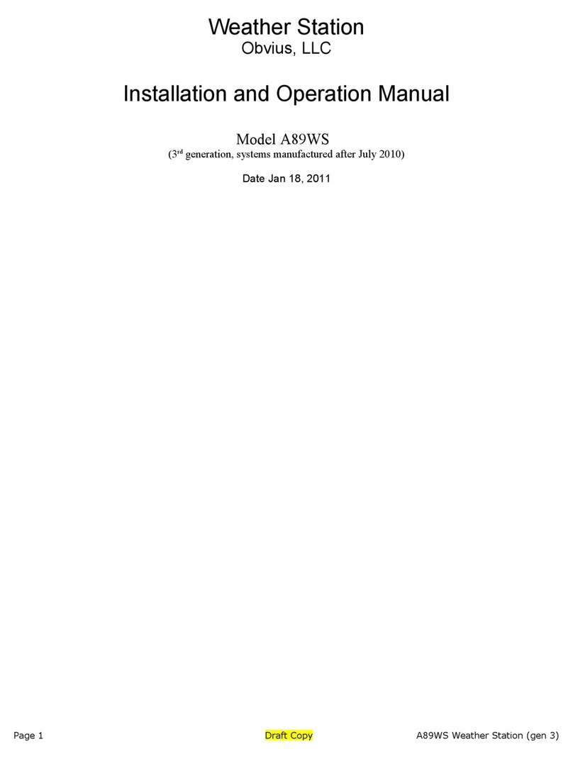 Obvius A89WS Installation and operation manual Obvius A89WS Installation and operation manual