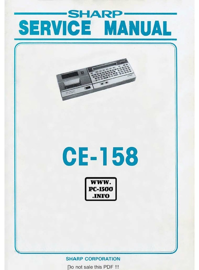 Sharp CE-158 Service manual